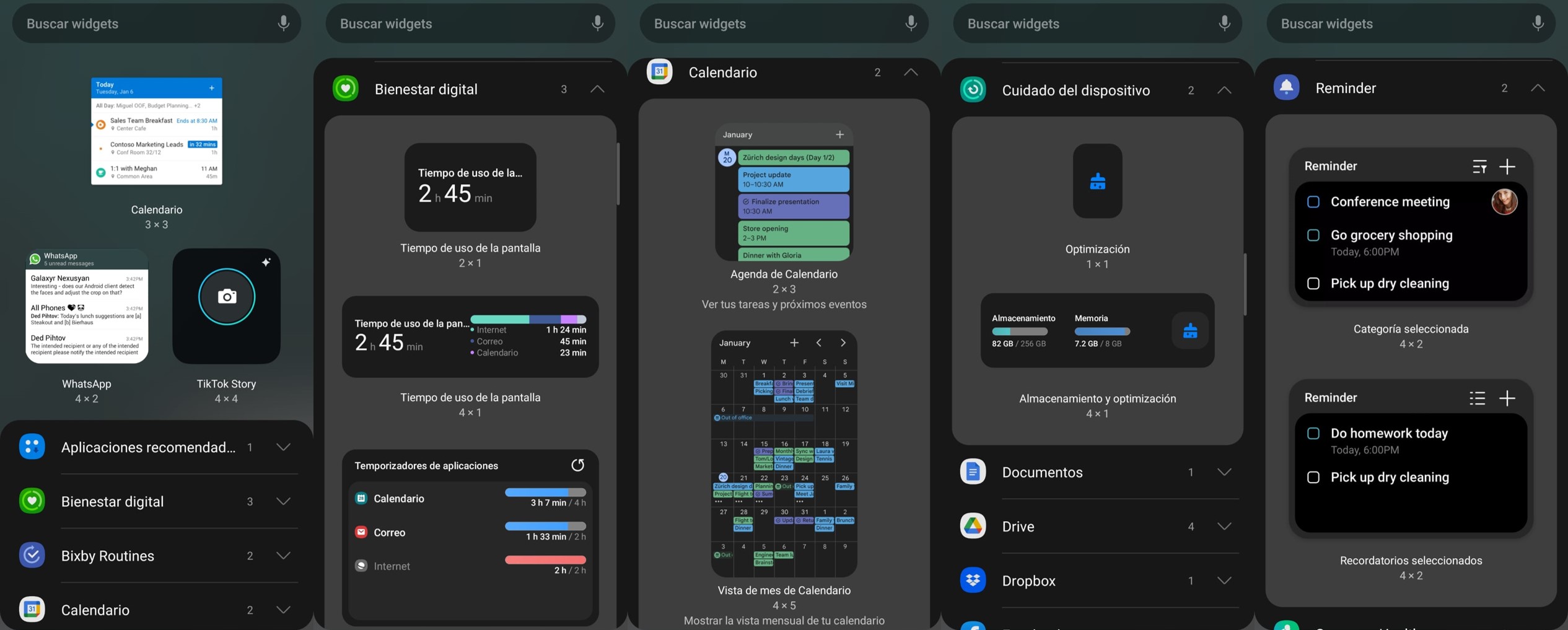 optimizacion de productividad con widgets android