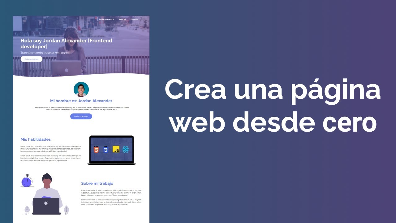 Guía básica para crear tu primera página web desde cero